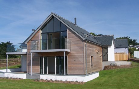 An image of a new build dwelling in Newquay, designed by architects at Construction Interior Design.