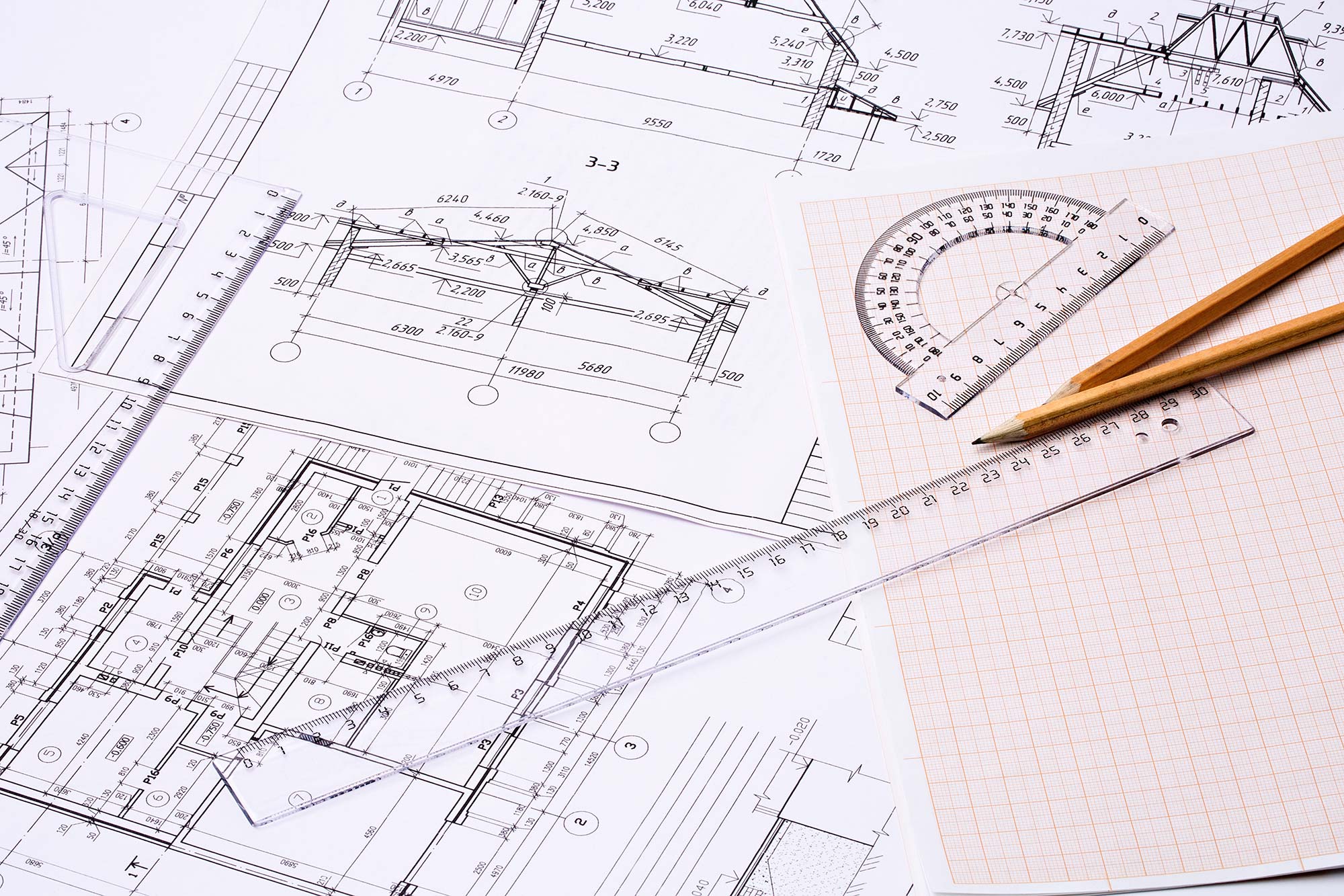 An image of an architectural drawing created by Construction Interior Design.